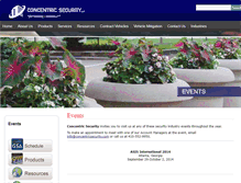 Tablet Screenshot of concentricsecurity.com
